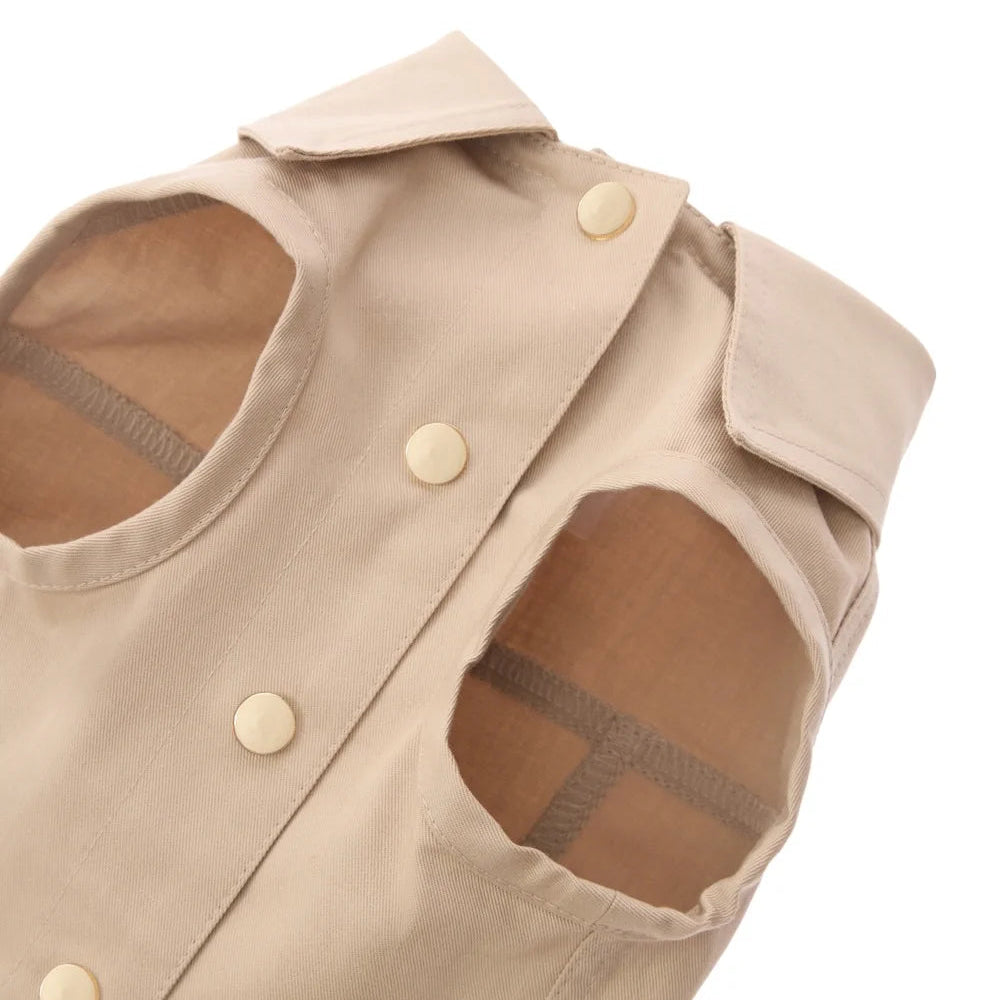 Maltipoo World Cotton Vest, Beige