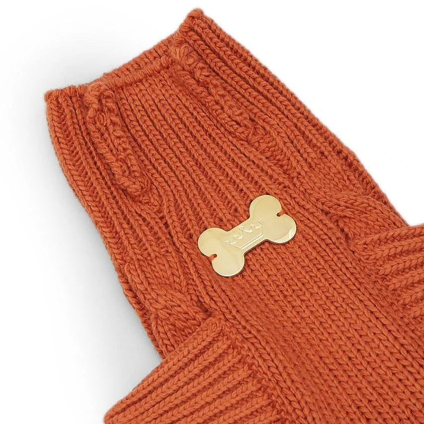 Maltipoo World Pigtail Sweater, Terracota