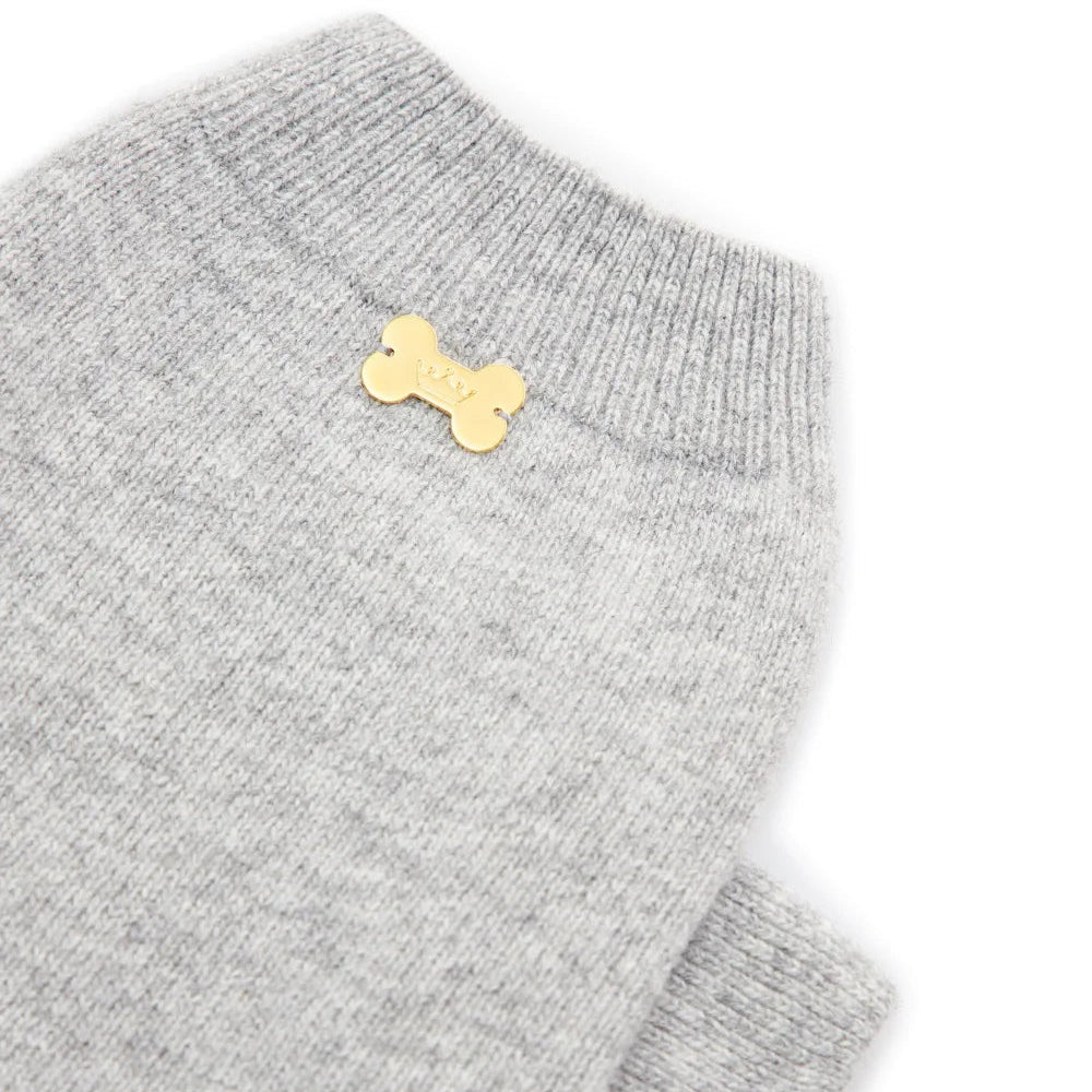 Maltipoo World Merinos Sweater, Light Grey