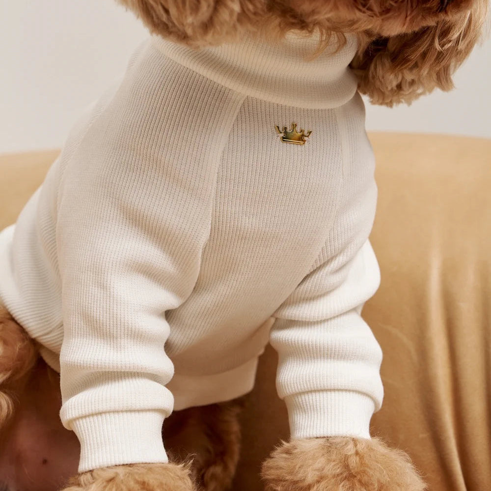 Maltipoo World Polo Neck PawSleeve, White