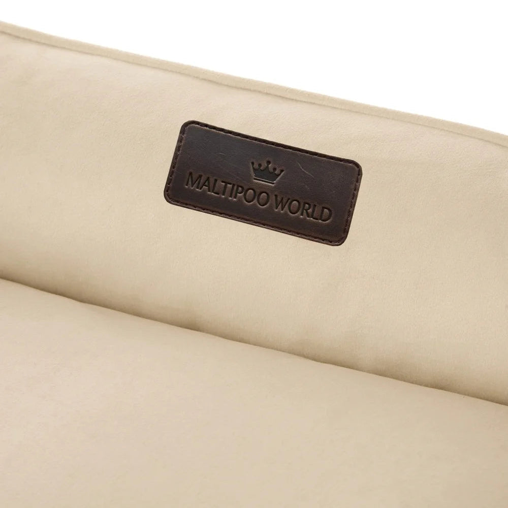 Maltipoo World Fabric Lounger, Milk Velours