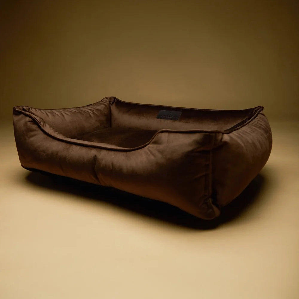 Maltipoo World Fabric Lounger, Chocolate Velours