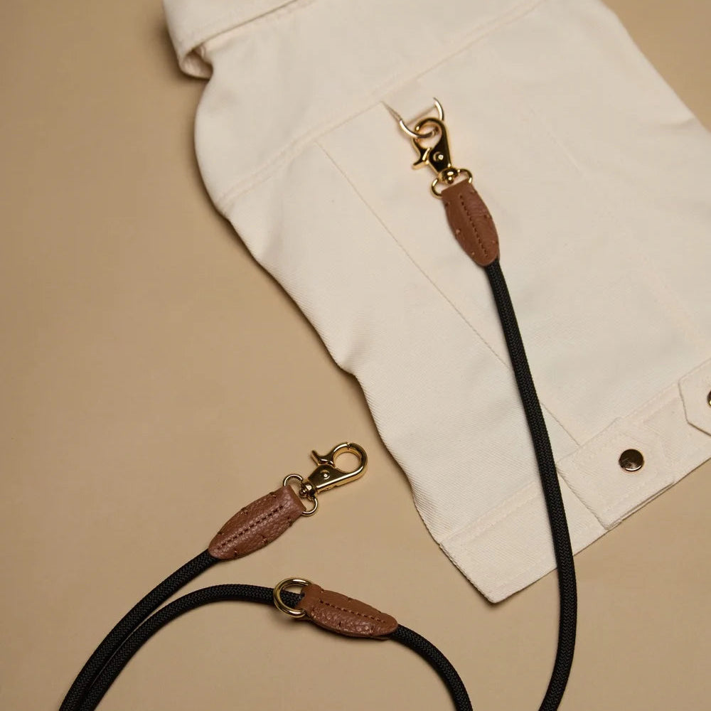 Maltipoo World Adjustable Easy Rope Leash, Brown