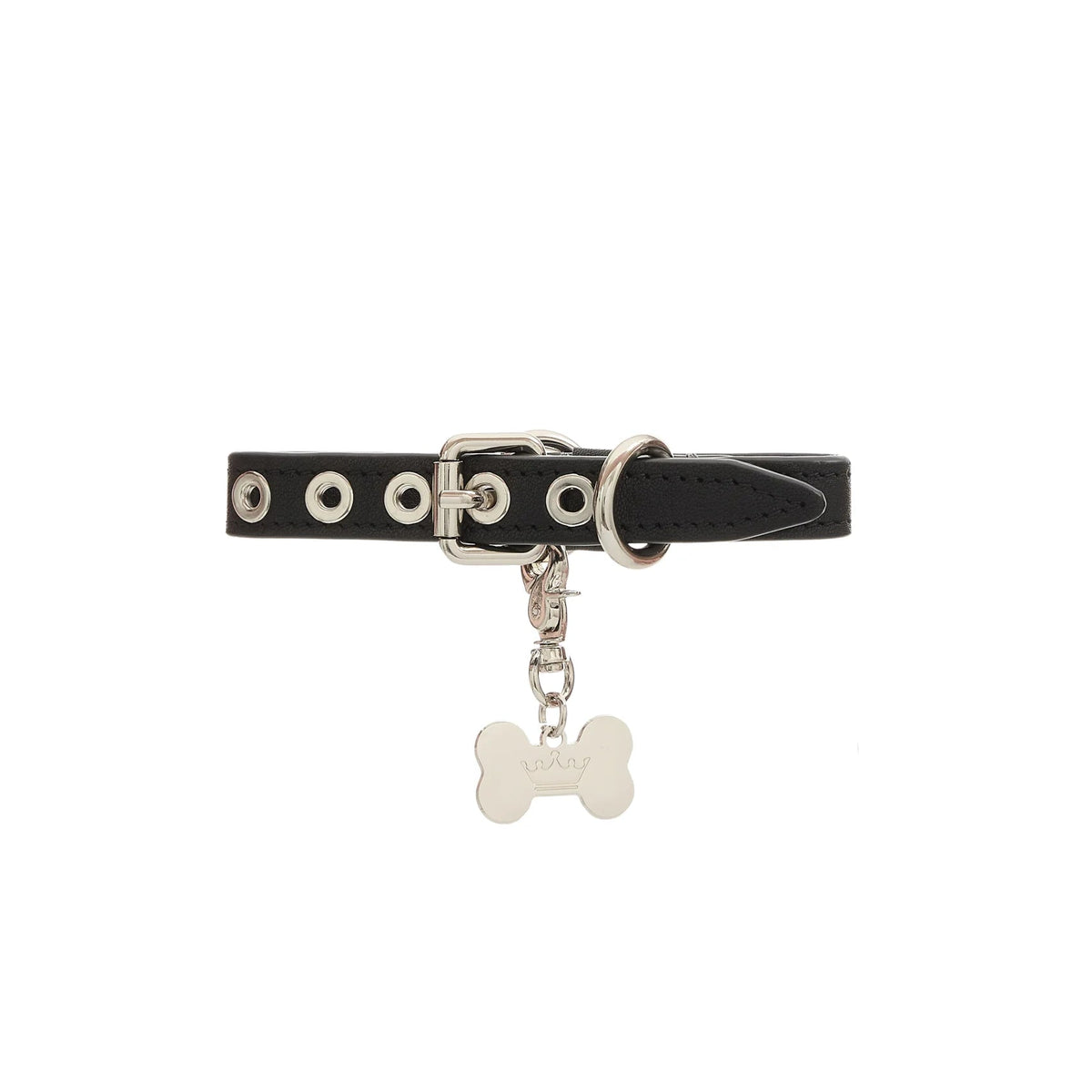Maltipoo World Dot Collar, Noir Silver