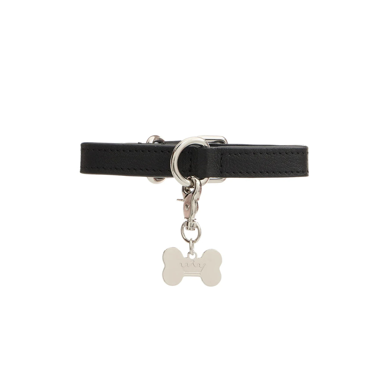 Maltipoo World Dot Collar, Noir Silver