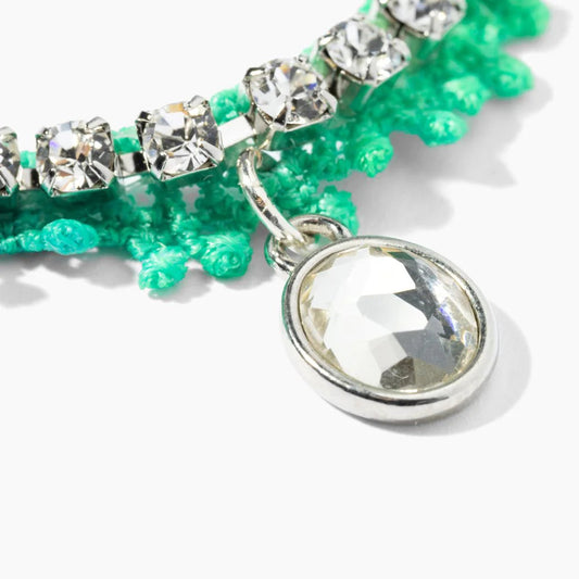 Pearl and Prince Birthstone Tennis Necklace – April Diamond (23 cm)