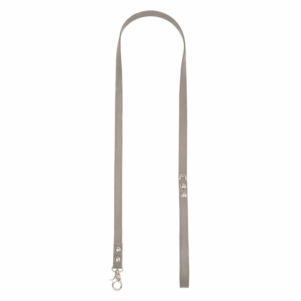 Maltipoo World Leather Leash, Grey