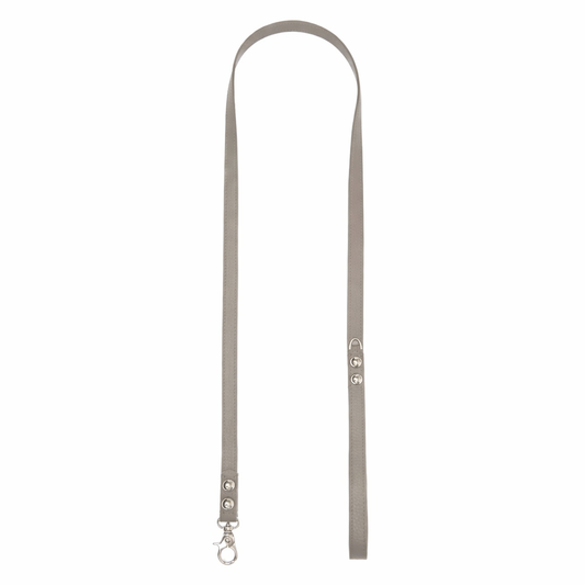 Maltipoo World Leather Leash, Grey