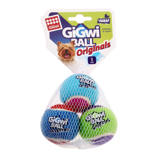 GiGwi Tennis Ball 3 pcs with Different Colour in 1 pack, Small