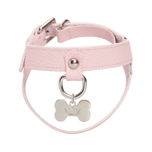 Maltipoo World Leather Harness, Pink