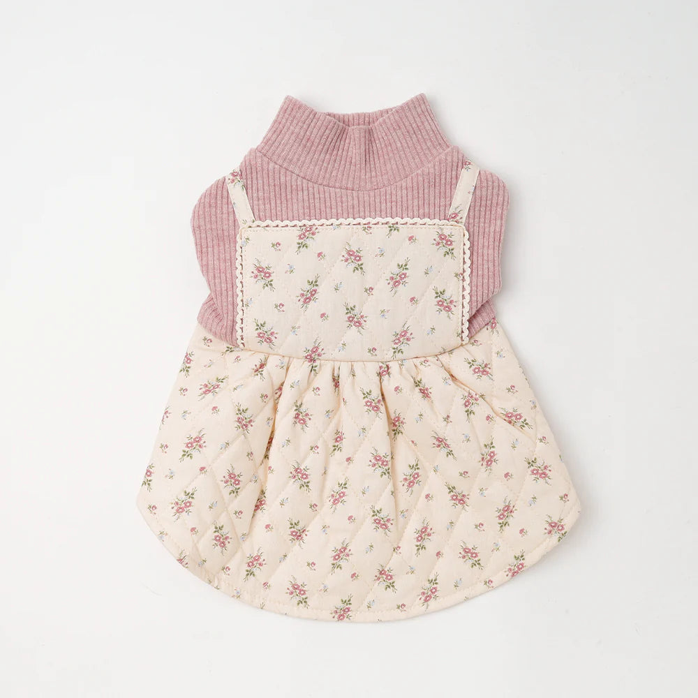 Moncheri Floral Quilted Camisole Dress, Pink