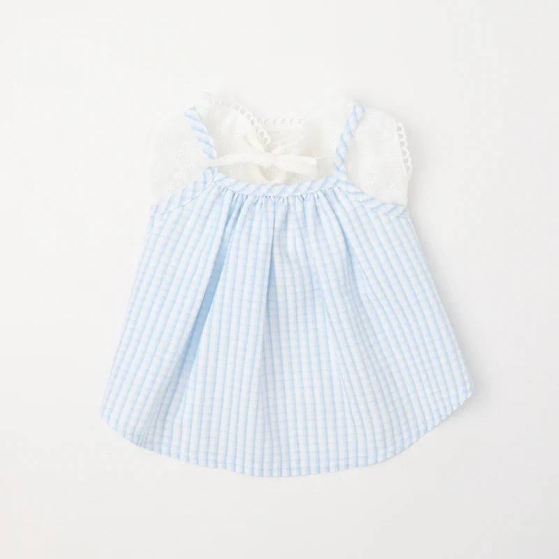 Moncheri Cooling Insect-Repellent Lace Sleeveless Camisole Dress, Blue