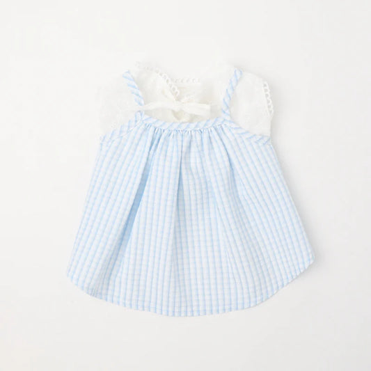 Moncheri Cooling Insect-Repellent Lace Sleeveless Camisole Dress, Blue