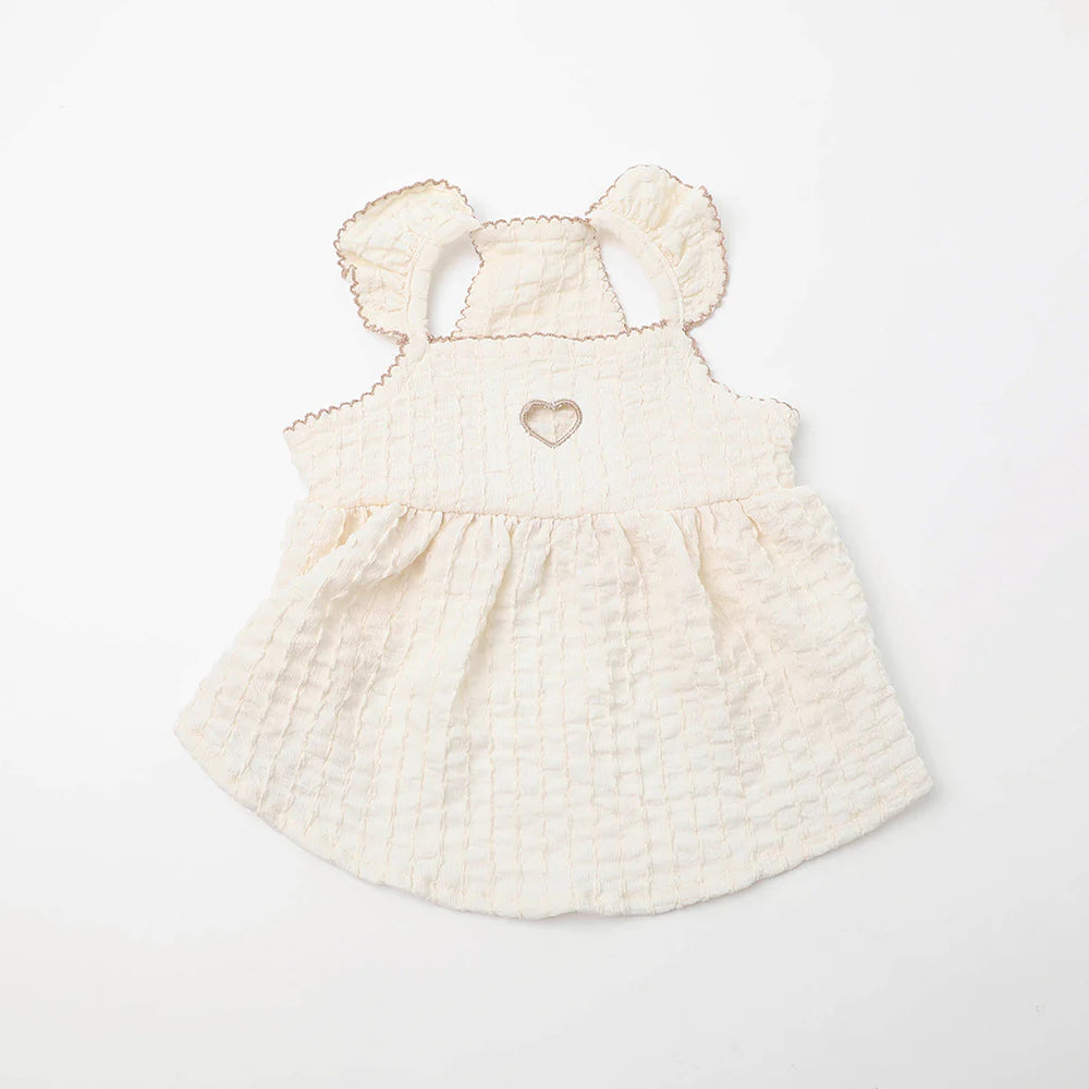 Moncheri Cooling Heart Cutwork Camisole Dress, Ivory