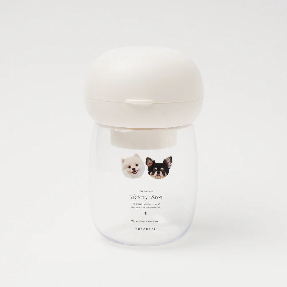 Moncheri Compact Mini Water Bottle, White