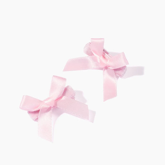 Pearl and Prince Pink Bow Mane Clips, Set of 2