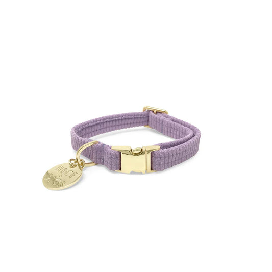 Nice Digs Cord Dog Collar, Lilac