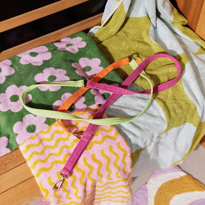 Nice Digs Cord Adjustable Dog Leash, Fruit Salad