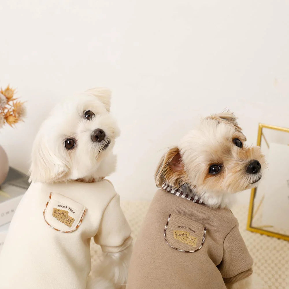 Moncheri Shirt Docking Biscuit Embroidery Top, Mocha