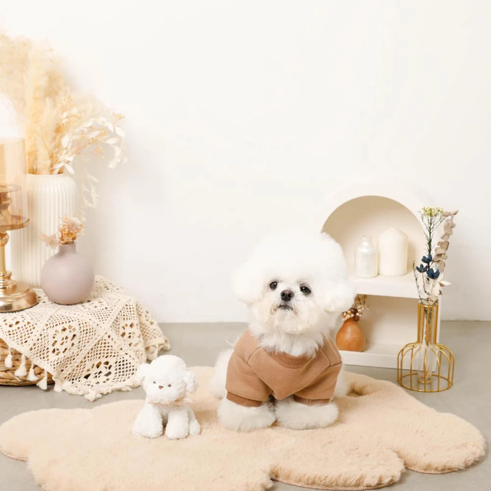 Moncheri Plush Dog Toy, Ivory