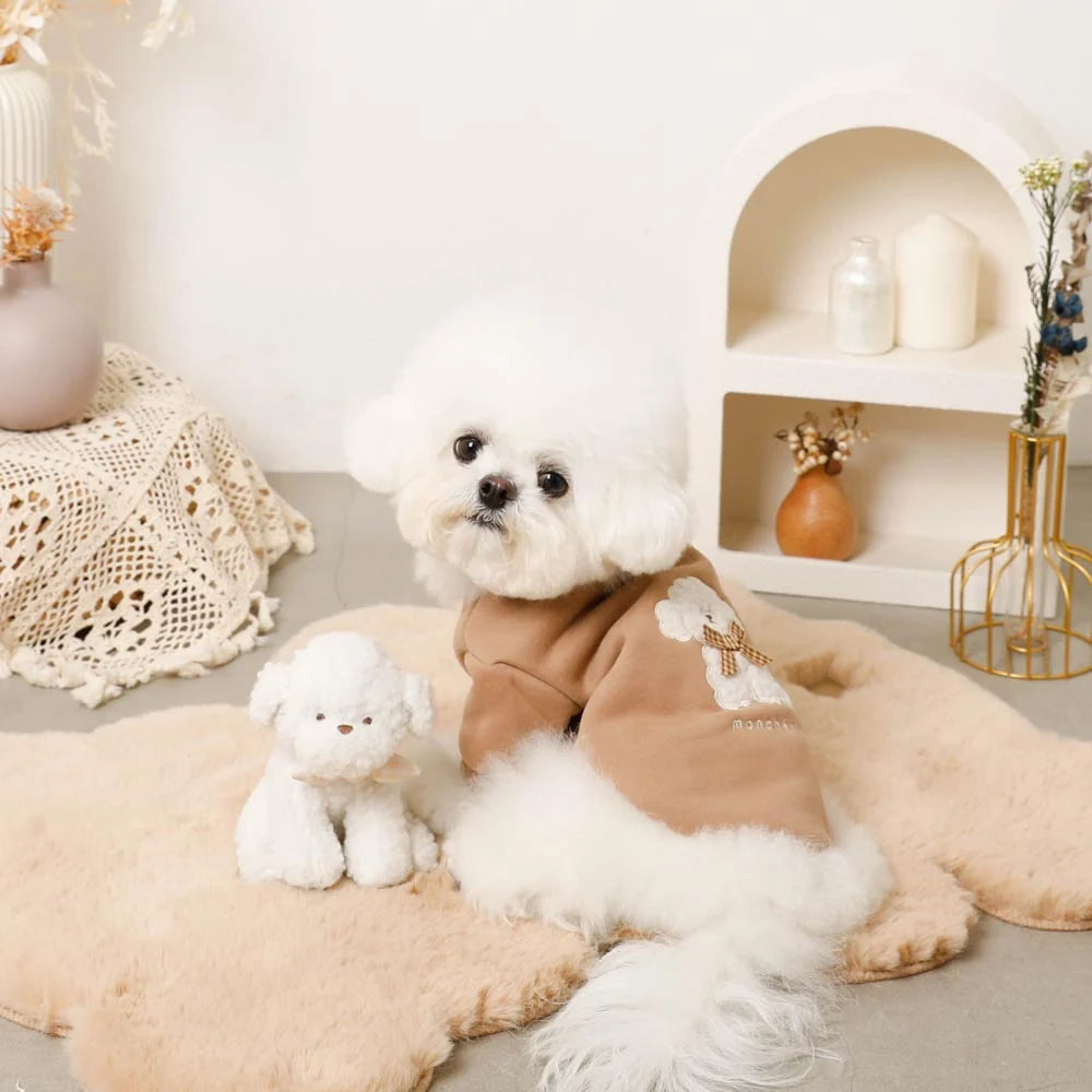 Moncheri Plush Dog Toy, Ivory