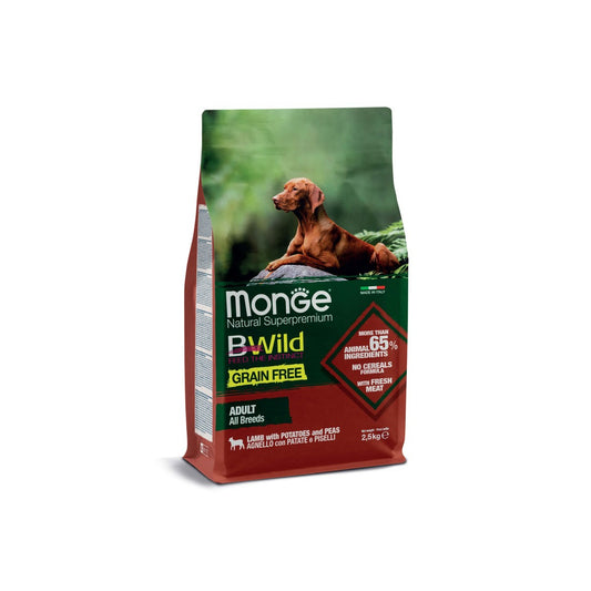 Monge All Breeds Adult B Wild Lamb with Potatoes and Peas, 2.5 kg