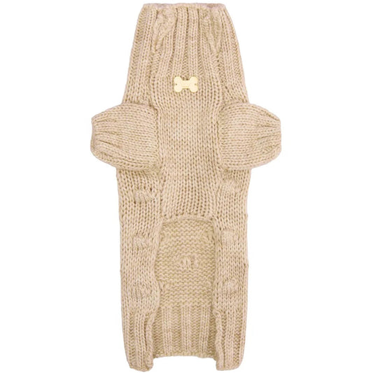 Maltipoo World Bubble Sweater, Beige