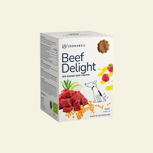 Loonawell Beef Delight Organic Baked Dog Treats, 40 g