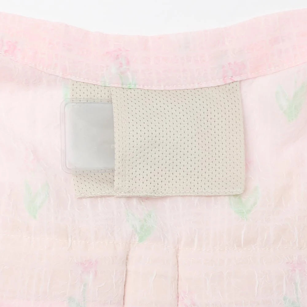 Moncheri Cooling Insect-Repellent Yukata With Watercolor Tulip Pattern, Pink