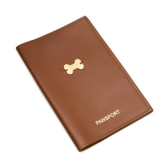 Maltipoo World Passport Cover, Brown