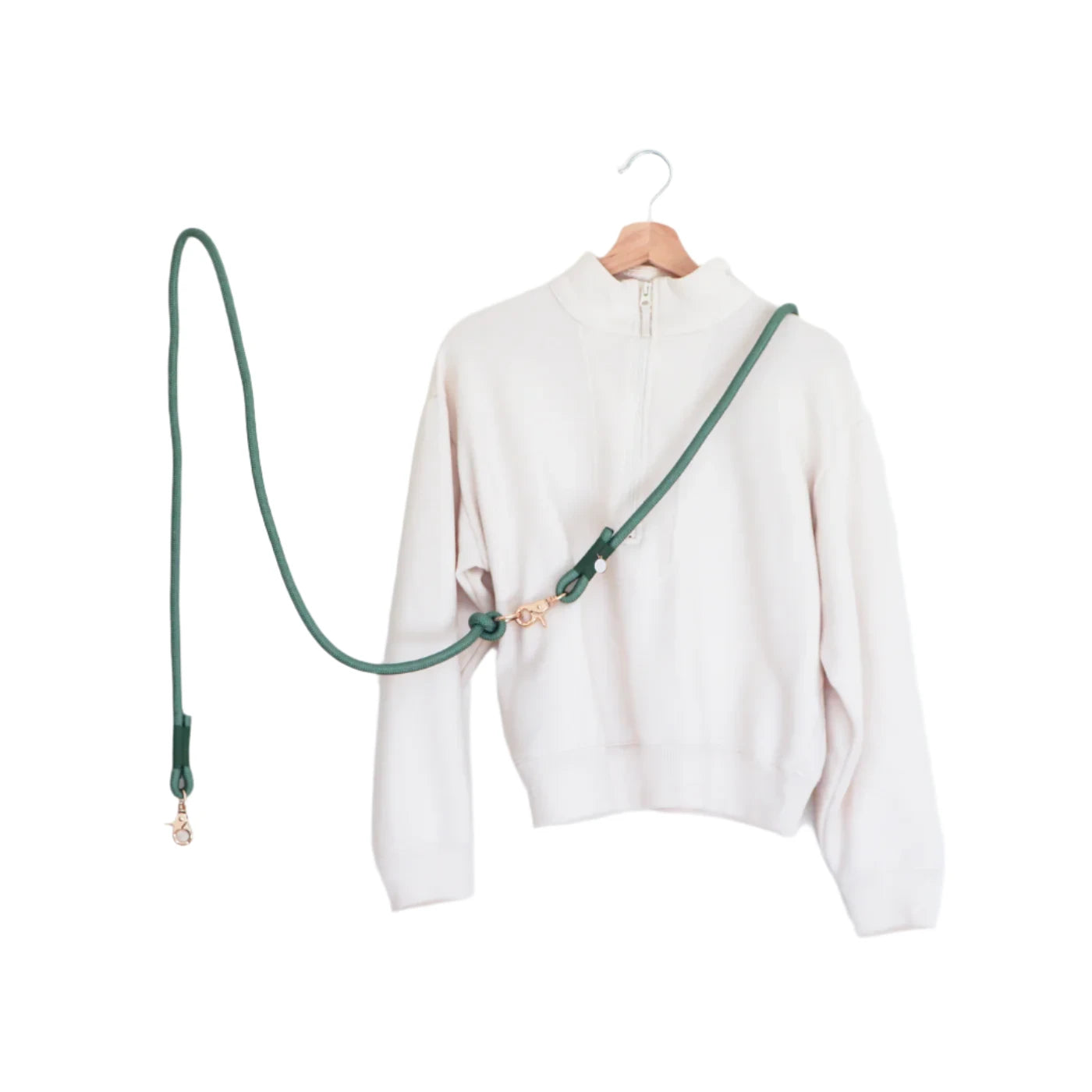 Furlou Hands Free Braided Leash, Sage