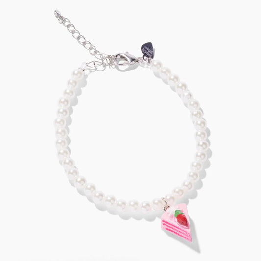 Pearl and Prince Birthday Cake Pet Necklace