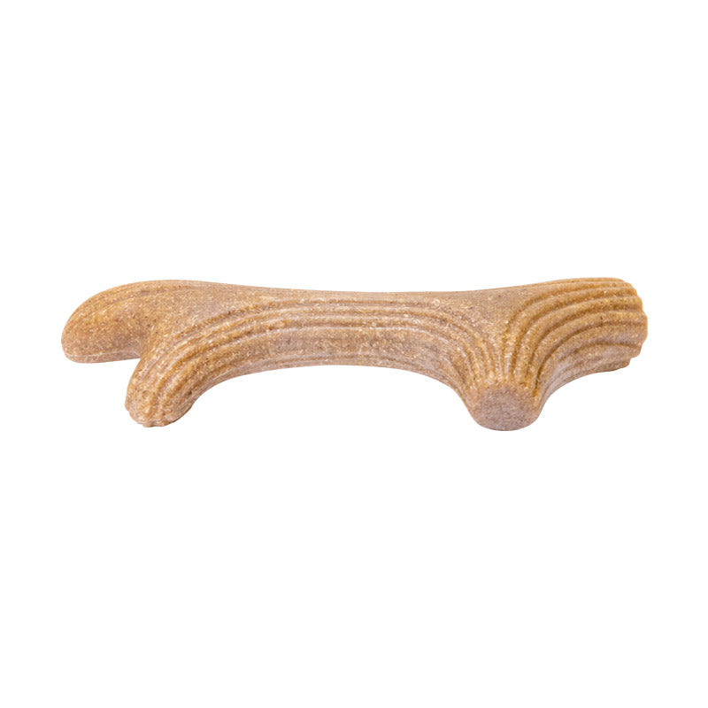 GiGwi Dog Chew Wooden Antler with Natural Wood and Synthetic Material